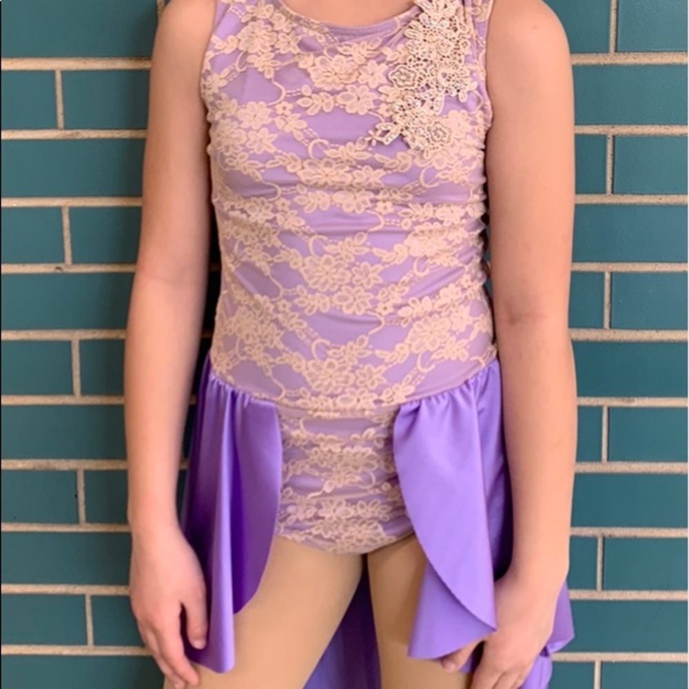Weissman Large Child Lilac & Nude Dance Costume